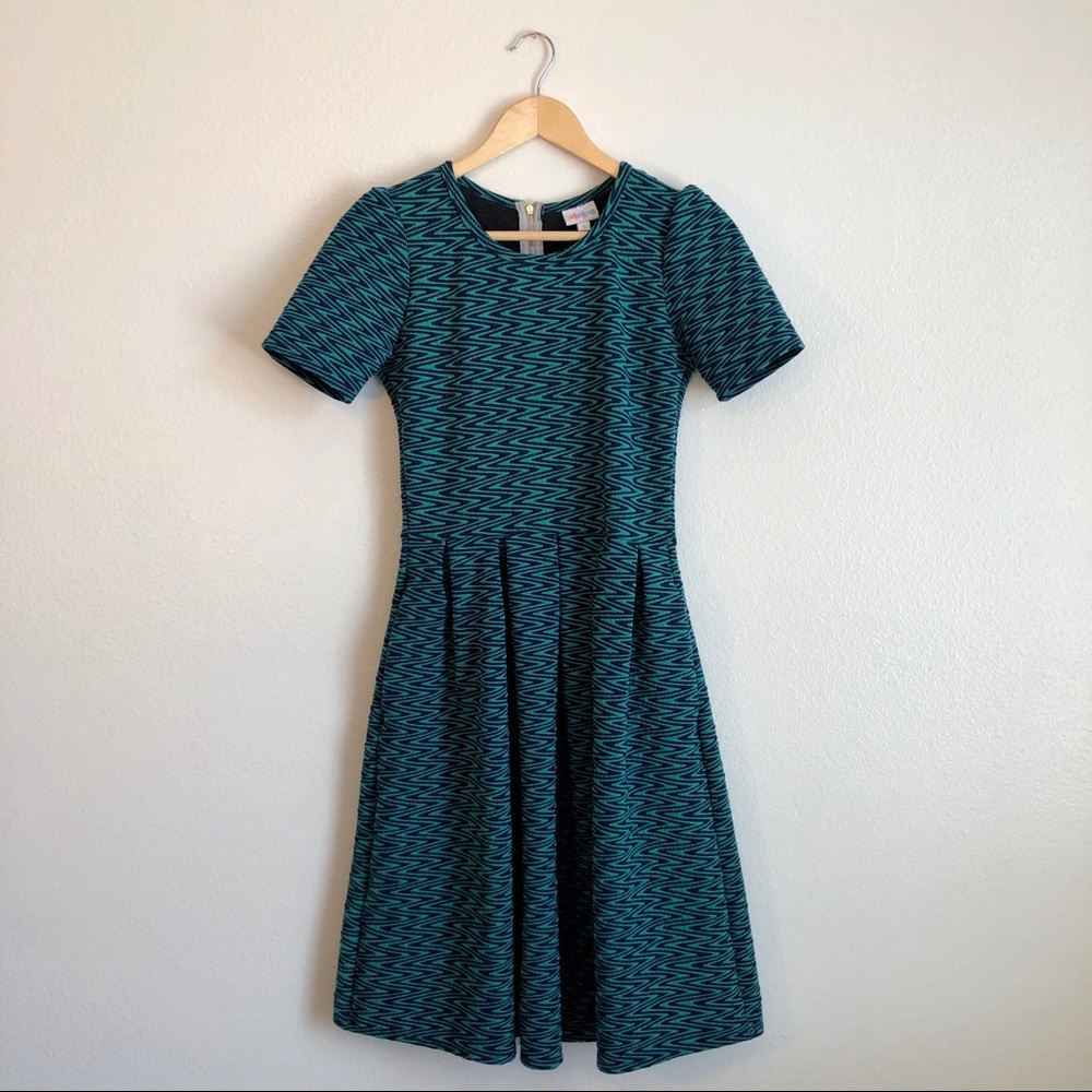 Lularoe Chevron Knee Length Dress